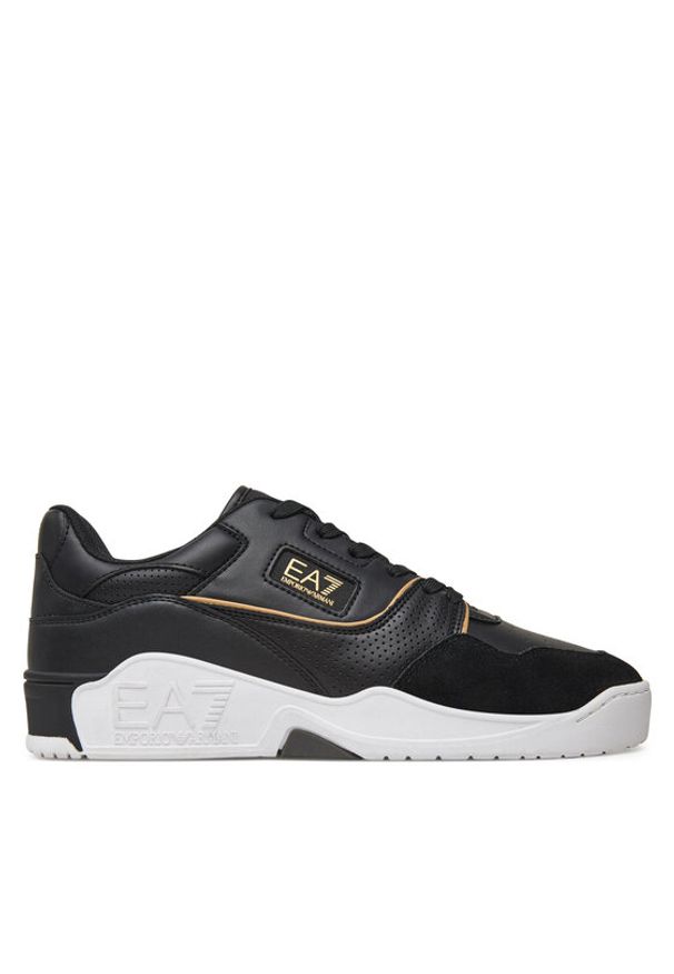 EA7 Emporio Armani Sneakersy X8X187 XK402 M700 Czarny. Kolor: czarny. Materiał: skóra