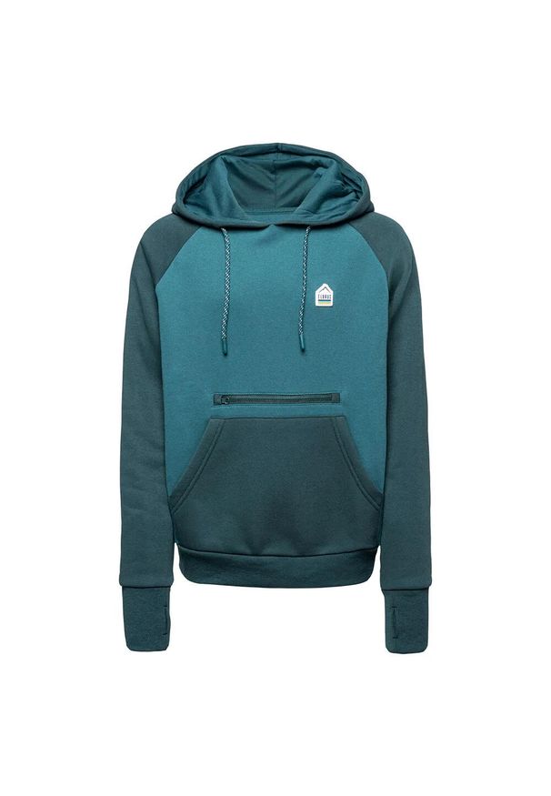 Elbrus - Dziecięca Bluza Z Kapturem Rafne. Typ kołnierza: kaptur. Kolor: niebieski, wielokolorowy, zielony