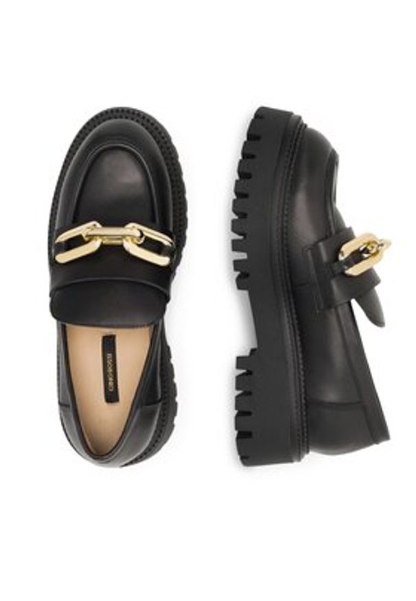 Gino Rossi Loafersy 8040 Czarny. Kolor: czarny. Materiał: skóra