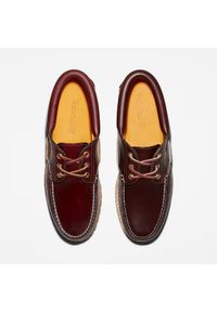 Mokasyny męskie Timberland Authentic BOAT SHOE BURGUNDY. Kolor: czerwony #4