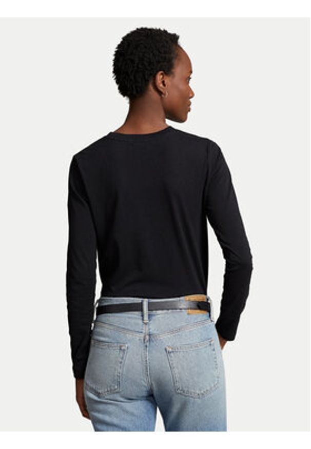 Polo Ralph Lauren Bluzka 211898699003 Czarny Regular Fit. Typ kołnierza: polo. Kolor: czarny. Materiał: bawełna