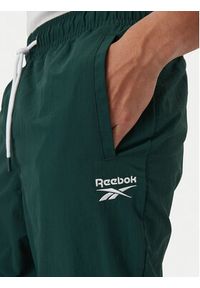 Reebok Spodnie dresowe Mieszko RK25722CCM Zielony ciemny Regular Fit. Kolor: zielony. Materiał: syntetyk #2