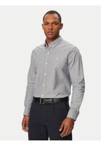 Calvin Klein Koszula LV140EM125 Granatowy Regular Fit. Kolor: niebieski. Materiał: bawełna #1