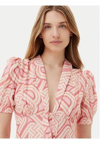 Silvian Heach Sukienka letnia Lapug GPP25364VE Różowy Regular Fit. Kolor: różowy. Materiał: wiskoza. Sezon: lato #3