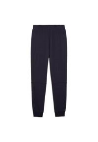 Spodnie sportowe męskie Puma 68468016. Kolor: niebieski. Materiał: dresówka. Styl: sportowy