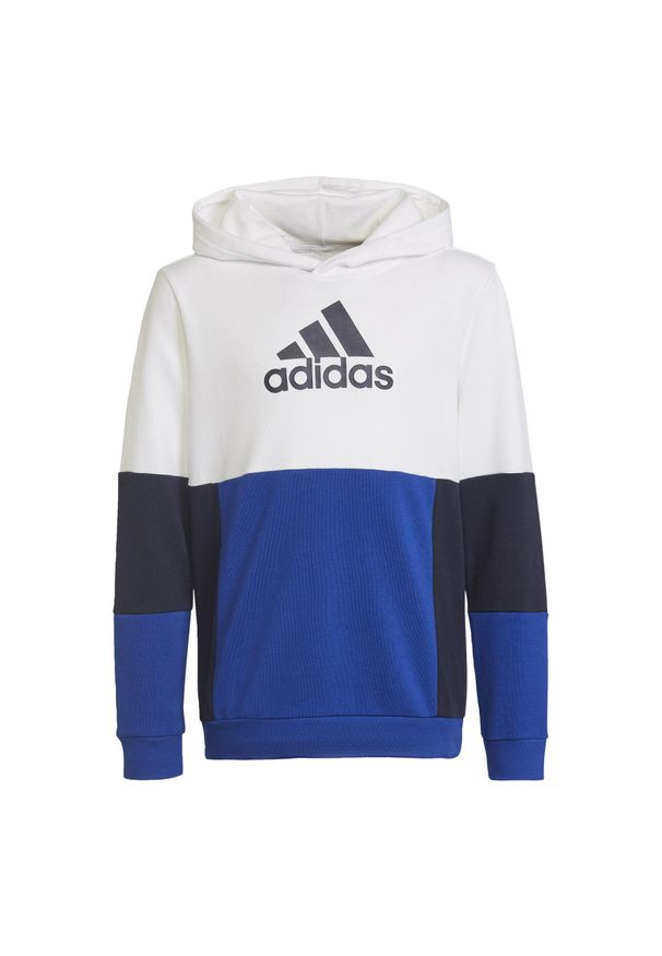 Adidas - Bluza dziecięca adidas Colourblock. Kolor: niebieski, wielokolorowy, czarny, biały