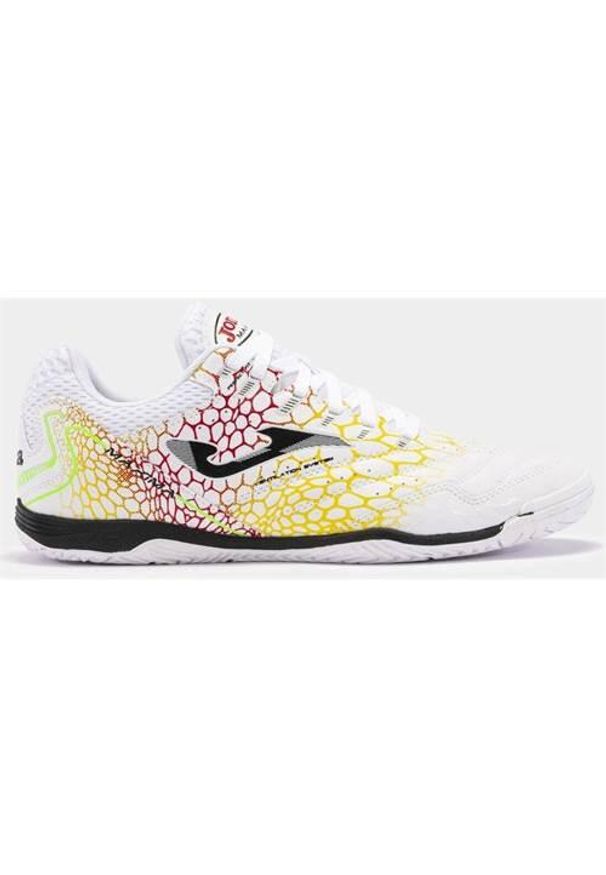Buty piłkarskie męskie Joma Maxima 2442 In. Zapięcie: sznurówki. Kolor: żółty, brązowy, czerwony, wielokolorowy. Materiał: materiał, tkanina, syntetyk. Szerokość cholewki: normalna. Sport: piłka nożna