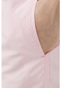 Superdry szorty kąpielowe kolor różowy. Kolor: różowy. Materiał: tkanina, włókno, materiał #3