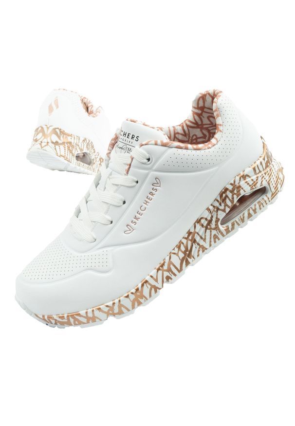skechers - Buty sportowe damskie Skechers Uno - Loving Love. Kolor: żółty, biały, wielokolorowy