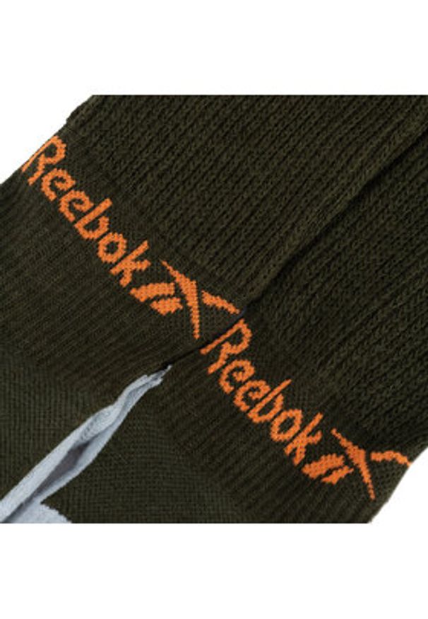 Reebok Skarpety długie R0552-SS24 (1-pack) Khaki. Kolor: brązowy. Materiał: akryl