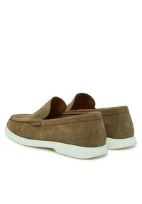 BOSS Mokasyny Sienne 50543083 Brązowy. Kolor: brązowy. Materiał: zamsz, skóra