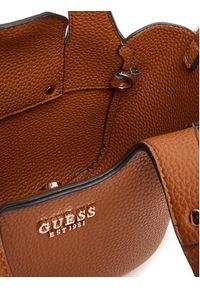 Guess Torebka Calista Mini HWBG73 34750 Brązowy. Kolor: brązowy. Materiał: skórzane