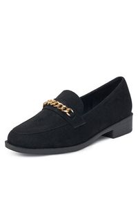 DeeZee Loafersy LE527-14 Czarny. Kolor: czarny. Materiał: materiał #6