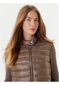 TOMMY HILFIGER - Tommy Hilfiger Bezrękawnik WW0WW45499 Brązowy Regular Fit. Kolor: brązowy. Materiał: syntetyk. Długość rękawa: bez rękawów