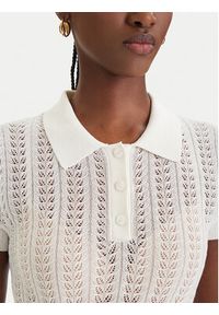 Guess Sweter W6GR25 Z0672 Biały Regular Fit. Kolor: biały. Materiał: wiskoza #5