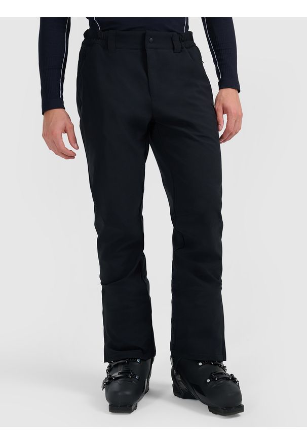4f - 4F Spodnie narciarskie softshellowe membrana 8000 męskie - czarne XXL. Kolor: czarny. Materiał: softshell. Sezon: zima. Sport: narciarstwo