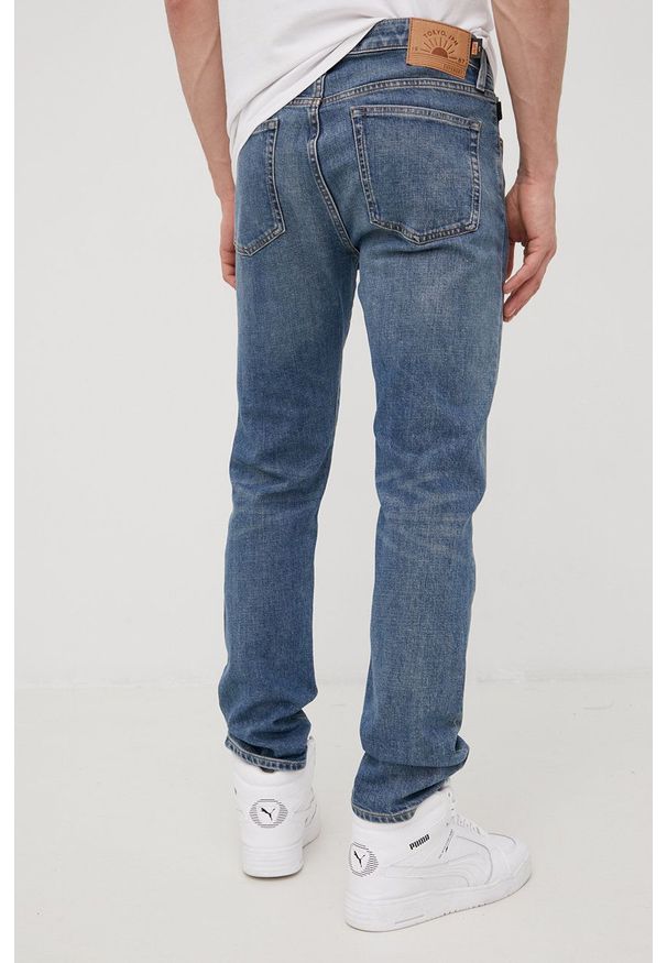 Superdry jeansy męskie. Kolor: niebieski