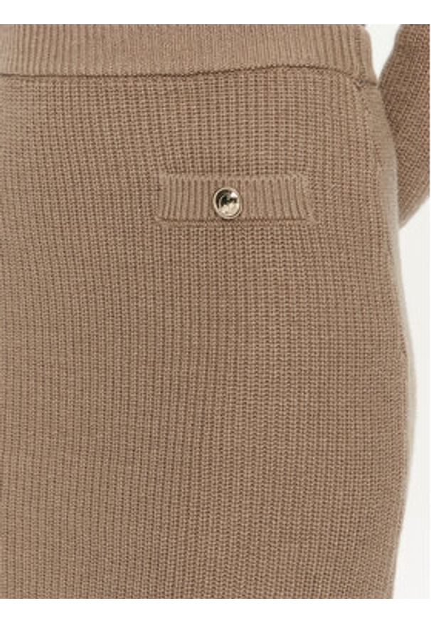 Guess Spódnica ołówkowa Zylee W4BD64 Z2WX0 Beżowy Slim Fit. Kolor: beżowy. Materiał: syntetyk