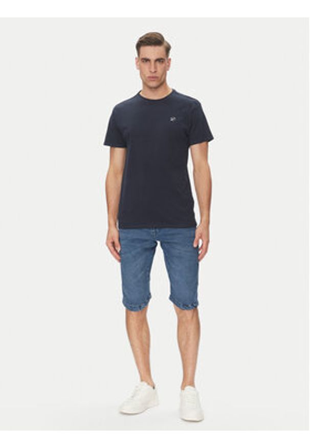 INDICODE Szorty jeansowe Kem 70-172 Niebieski Slim Fit. Kolor: niebieski. Materiał: bawełna