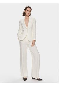 Weekend Max Mara Spodnie materiałowe Malizia 2415131022 Biały Relaxed Fit. Kolor: biały. Materiał: len #5