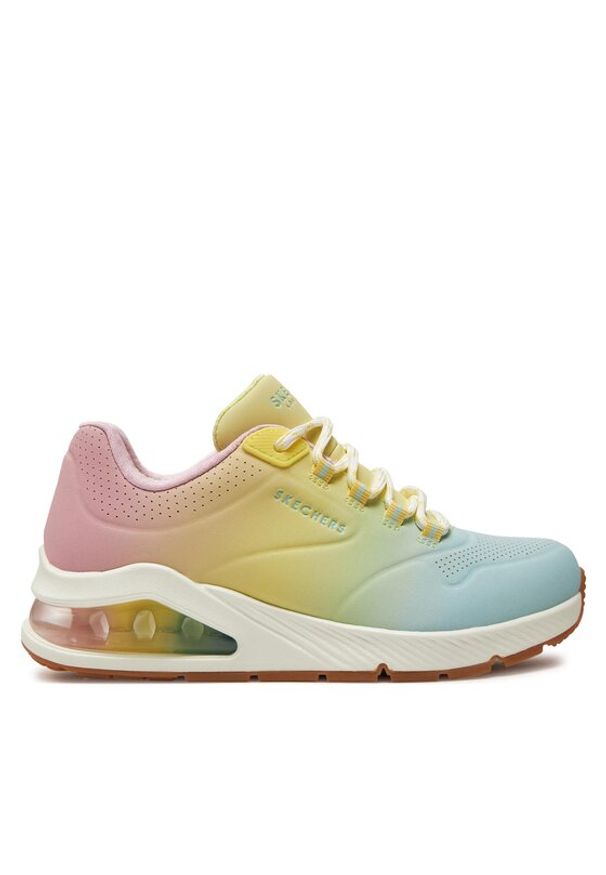 skechers - Skechers Sneakersy Uno 2 155628/WMLT Kolorowy. Kolor: niebieski. Materiał: skóra. Wzór: kolorowy