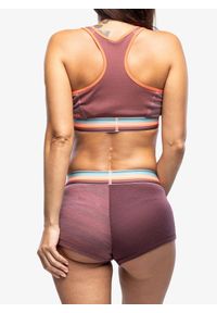 ORTOVOX - Stanik sportowy Ortovox 185 Rock N Wool Sport Top. Kolor: różowy