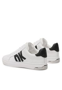 DKNY Sneakersy Abeni Lace Up Sneaker K1300916 Biały. Kolor: biały. Materiał: skóra #5