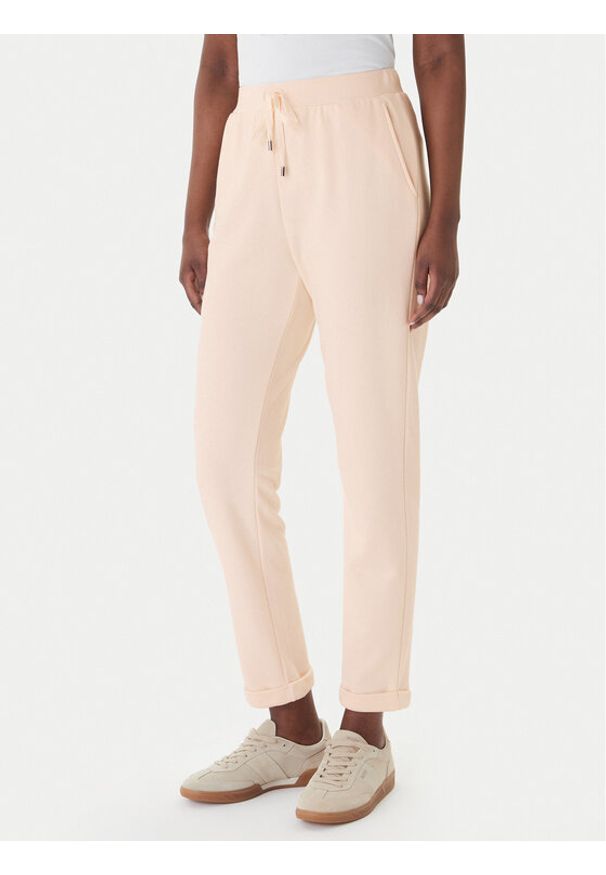 Liu Jo Sport Spodnie dresowe TA6031 FS002 Beżowy Regular Fit. Kolor: beżowy. Materiał: bawełna