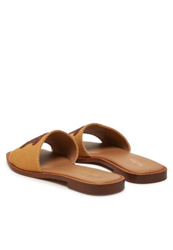 Max Mara Klapki 2516521019600 Brązowy. Kolor: brązowy. Materiał: materiał