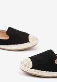 Renee - Czarne Espadryle z Motywem Plecionki Ralomea. Okazja: na co dzień, na imprezę. Kolor: czarny. Sezon: lato. Styl: elegancki, casual #4