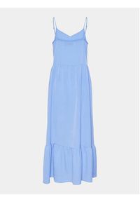 Pieces Sukienka letnia Sade 17146543 Niebieski Wide Fit. Kolor: niebieski. Materiał: syntetyk. Sezon: lato