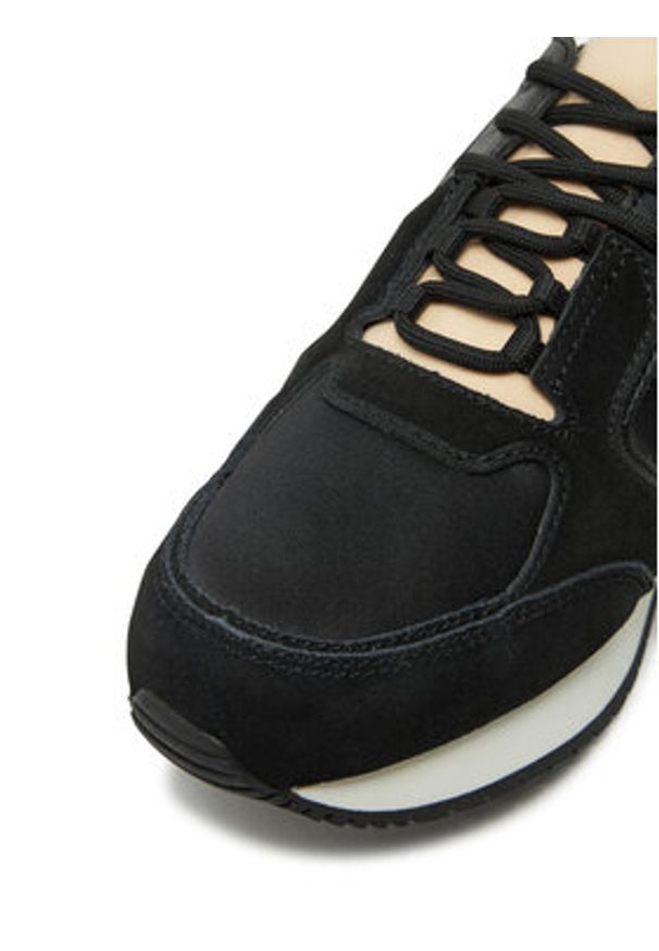 Calvin Klein Jeans Sneakersy Runner Laceup Low Mg Media YW0YW01644 Czarny. Kolor: czarny. Materiał: materiał