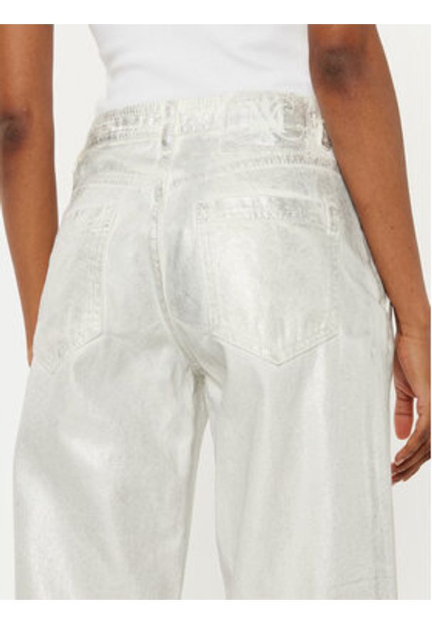 MAX&Co. Jeansy Basilio 2516131021200 Srebrny Wide Leg. Kolor: srebrny