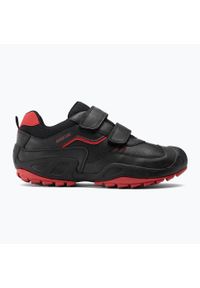 Buty juniorskie Geox New Savage. Kolor: czerwony, czarny, wielokolorowy
