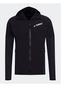 Adidas - adidas Polar Techrock Flooce Wind Hooded Jacket HF0726 Czarny. Kolor: czarny. Materiał: syntetyk #4