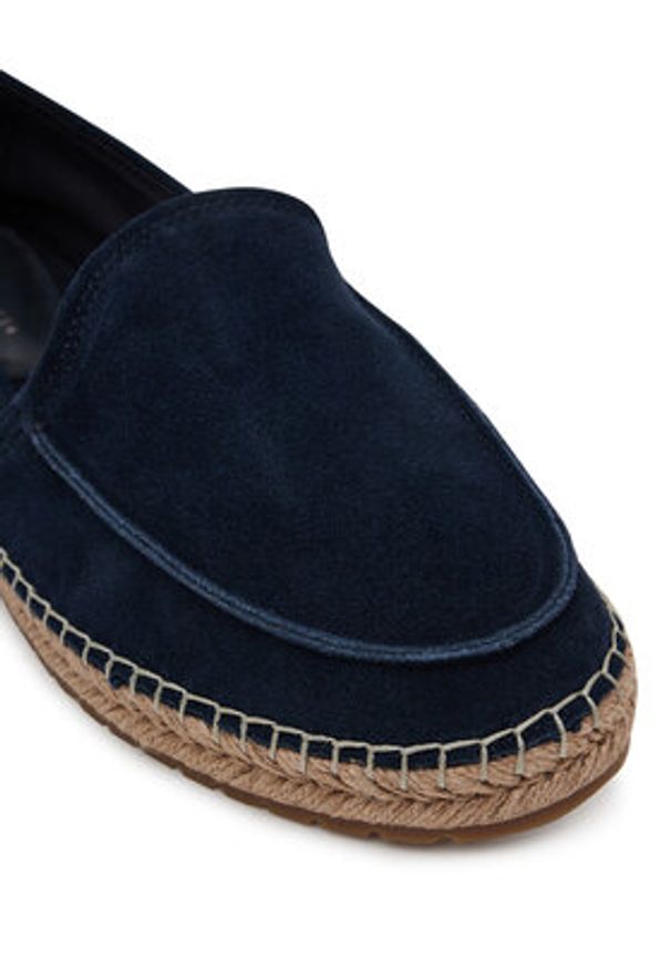 TOMMY HILFIGER - Tommy Hilfiger Espadryle Hilfiger Flex Espa Suede Loafer FM0FM05392 Granatowy. Kolor: niebieski. Materiał: zamsz, skóra