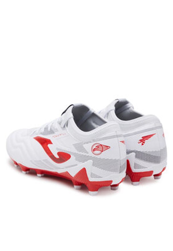 Joma Buty do piłki nożnej Powerful 2502 POWS2502FG Biały. Kolor: biały. Materiał: skóra