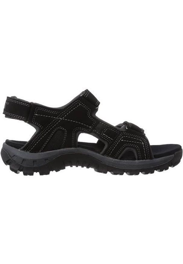 CATerpillar - Sandały męskie, Giles Oxfors Sandal. Zapięcie: rzepy. Kolor: czarny. Materiał: tkanina, materiał, skóra, syntetyk