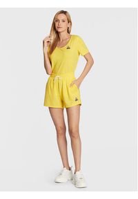Le Coq Sportif Szorty sportowe 2220582 Żółty Regular Fit. Kolor: żółty. Materiał: syntetyk