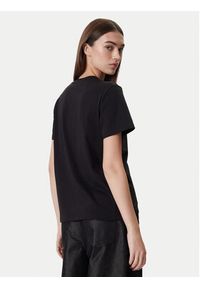 Karl Lagerfeld - KARL LAGERFELD T-Shirt A4W17050 Czarny Regular Fit. Typ kołnierza: dekolt w karo. Kolor: czarny. Materiał: bawełna #3