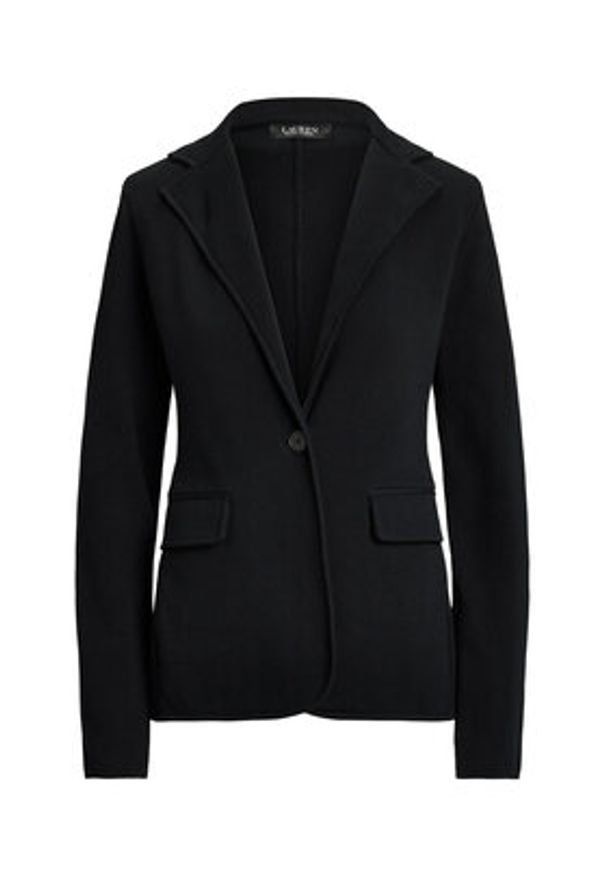 Lauren Ralph Lauren - LAUREN RALPH LAUREN Marynarka 200971364001 Czarny Straight Fit. Kolor: czarny. Materiał: bawełna