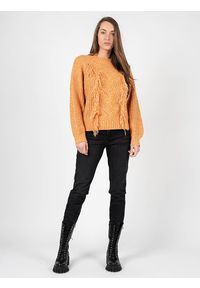 Silvian Heach Sweter | PGA22007MA | Kobieta | Pomarańczowy. Kolor: pomarańczowy. Materiał: elastan, akryl, poliester, wełna. Wzór: ze splotem