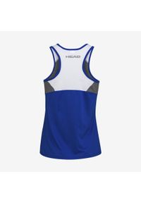 Head - Koszulka bez rękawów dla dziewczynek CLUB 22 Tank Top. Kolor: niebieski. Materiał: jersey, materiał, poliester. Długość rękawa: bez rękawów. Sport: tenis
