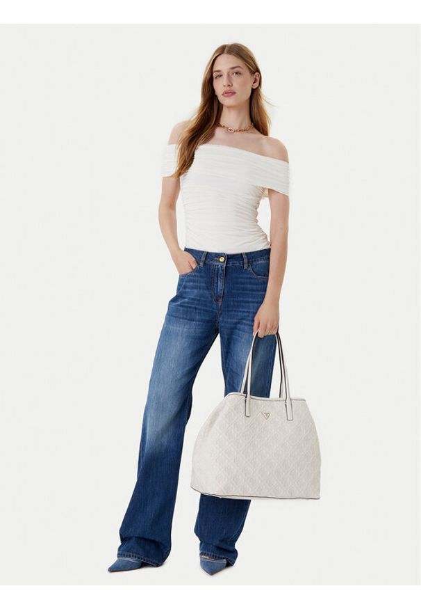 Guess Torebka Adelasia HWQL96 58240 Écru. Materiał: skórzane