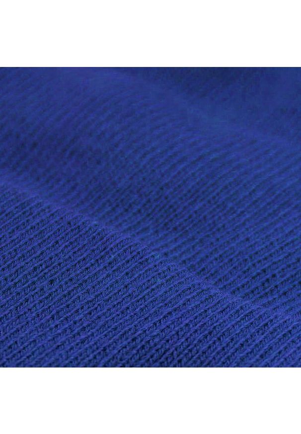 Niebieska, Błękitna Męska Zimowa Czapka -EM Men's Accessories- Ciepła, Beanie. Kolor: niebieski. Materiał: akryl. Sezon: zima