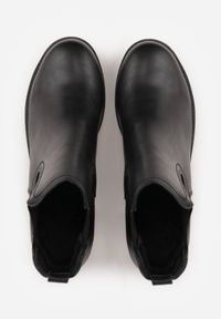 Born2be - Czarne Klasyczne Botki Sztyblety VICES na Słupku Cezeira. Okazja: na co dzień. Zapięcie: bez zapięcia. Kolor: czarny. Obcas: na słupku. Styl: klasyczny #3