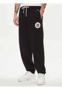 Champion Spodnie dresowe 219849 Czarny Custom Fit. Kolor: czarny. Materiał: syntetyk, bawełna #1