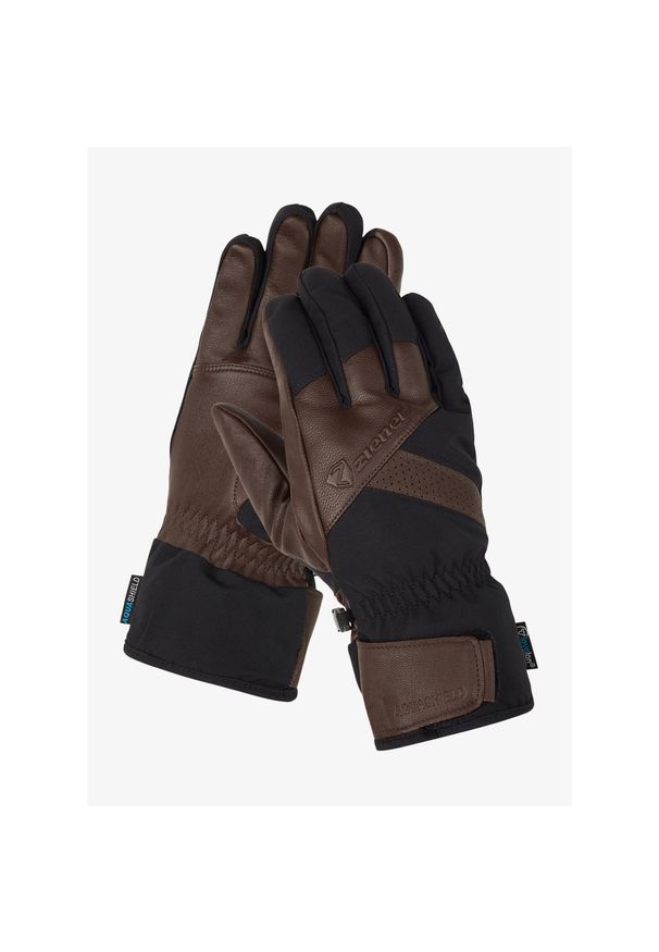 Rękawice narciarskie Ziener Getter AS AW. Kolor: brązowy. Sezon: zima. Sport: narciarstwo