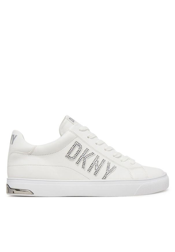 DKNY Sneakersy Adira K2420300 Biały. Kolor: biały. Materiał: skóra