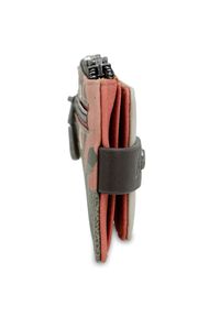 Brązowe Damskie Etui Na Karty Anekke Muse. Kolor: brązowy. Materiał: materiał #6